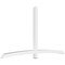 Ekena Millwork Bellingham Architectural Grade PVC Gable Bracket, 108"W x 58 1/2"H x 4"D x 4"F, 13/12 Pitch GBP108X59X0404BEL00 - alternate 1